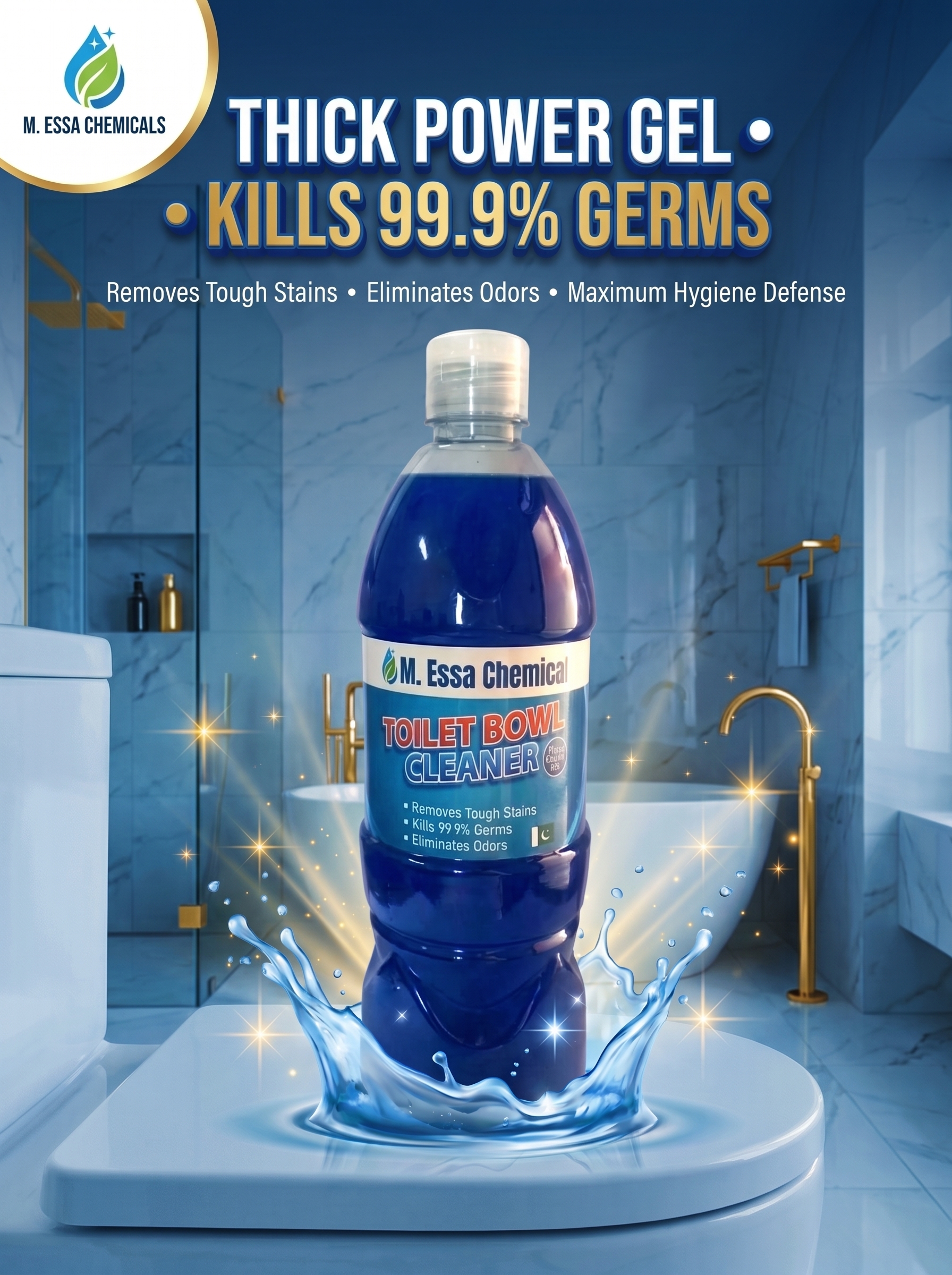 Premium Toilet Bowl Cleaner – Powerful Toilet Stain & Limescale Remover