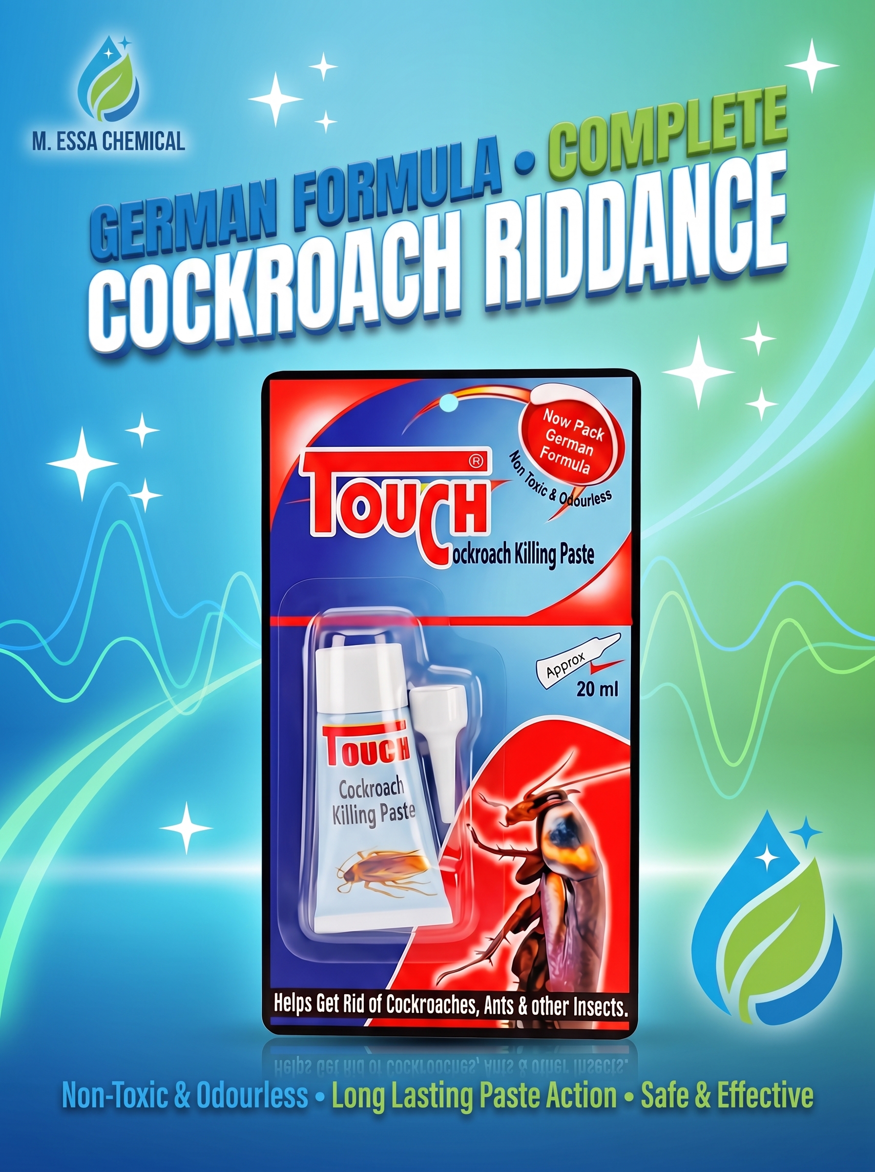 How to Safely Eliminate Cockroaches Using Touch German Formula Paste